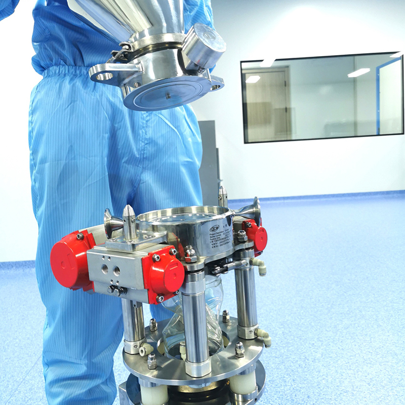 Vanne papillon fendue aseptique