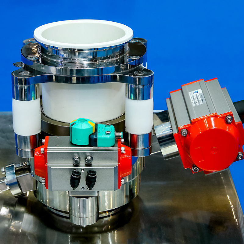 Vanne papillon fendue aseptique